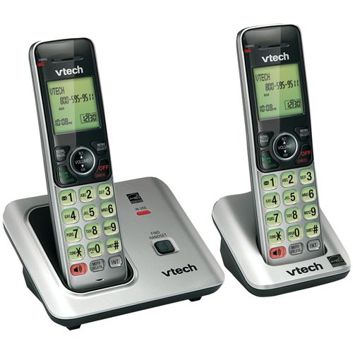 VTECH VTCS6619-2 DECT 6.0 Expandable Speakerphone with Caller ID (2-Handset System)