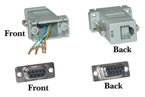 Offex Wholesale DB9 Female / RJ12, Color Gray