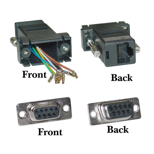 Cable Wholesale DB9 Female / RJ45, Color Black