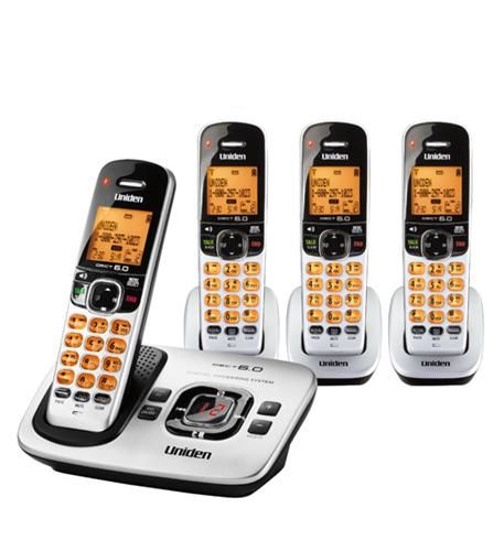 Uniden 4-Handset Cordless with ITAD