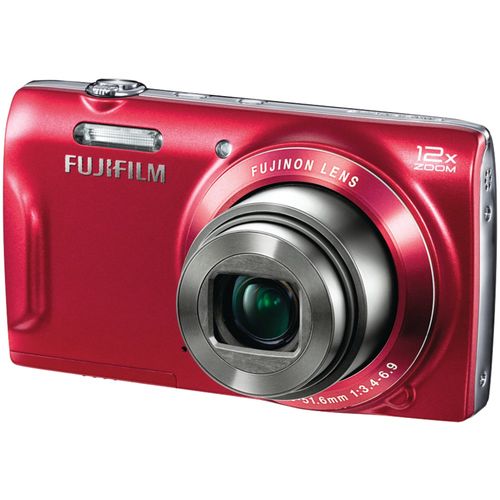 FUJIFILM 16309393 16.0 Megapixel FinePix(R) T550 Digital Camera (Red)