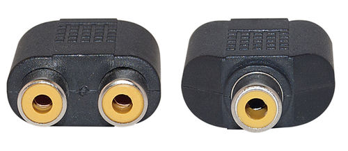 Cable Wholesale RCA audio adapter 2 Female / 1 Female