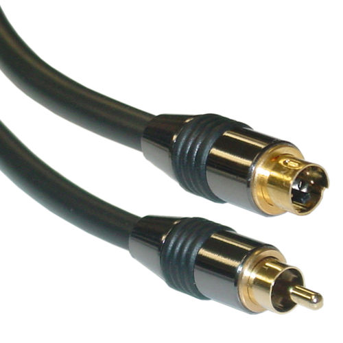 Offex Wholesale Premium Grade S-Video to RCA Cable (Metal Body), 100 ft