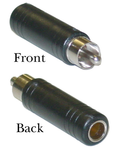 Cable Wholesale Mono to RCA adapter 1/4 inch Mono Female / RCA Male