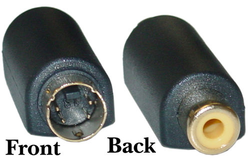 Cable Wholesale S Video Male /  RCA Female adapter Bi-Directional