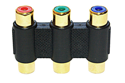 Cable Wholesale RCA Component Cable Coupler (RGB) F/F