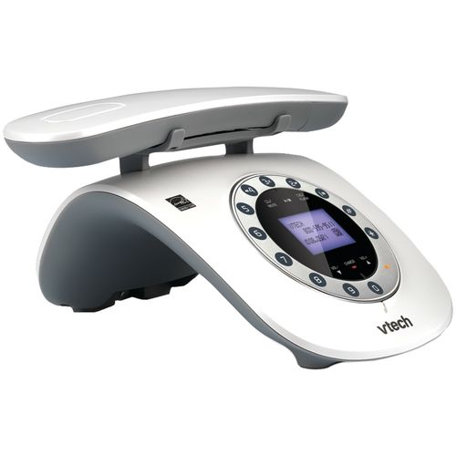 VTECH VTLS6195-17 Retro-Design Phone with Rotary Keypad (White)