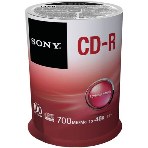 SONY 100CDQ80SP Data CD-Rs, 100-ct Spindle