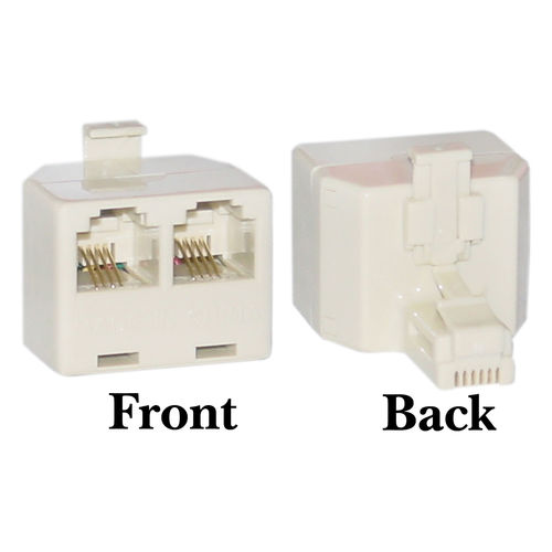 Cable Wholesale RJ11, 6P4C (Straight) T-Adaptor