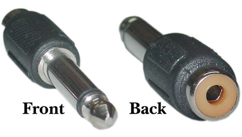 Offex Wholesale Mono to RCA adapter, 1/4 inch Mono Male / RCA Female
