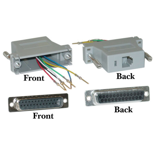 Offex Wholesale DB25 Male / RJ12, Color Gray
