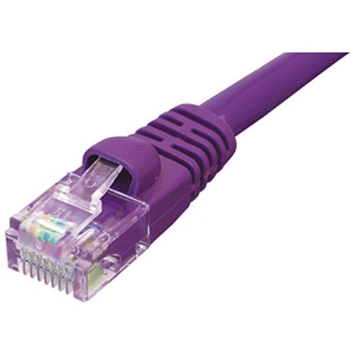 Ziotek CAT5e Enhanced Patch Cable, With Boot, Purple Color