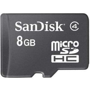 microSDHC 8GB 3"" x 5"" Blister Pkg