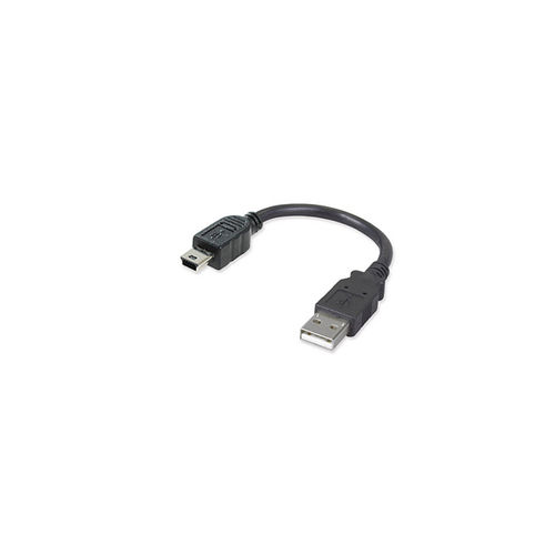 Ziotek USB 2.0 Shortys, A Male To B Mini 5-pin, 7.5inch
