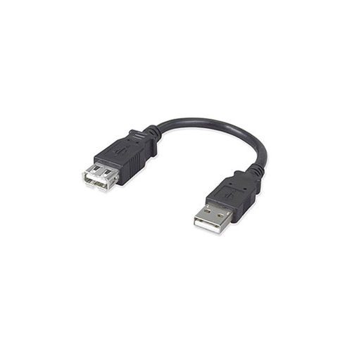 Ziotek USB 2.0 Shortys, A Male To A Female, 7.5inch