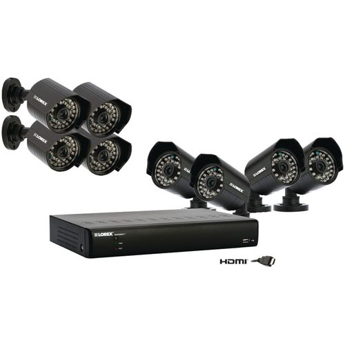 LOREX LH0161001C8F ECO BlackBox + 16-Channel Network DVR with 8 Indoor/Outdoor Cameras