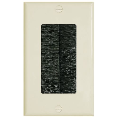MIDLITE DBPB-LA Dcor Brush Plate (Light almond dcor plate with black brush)