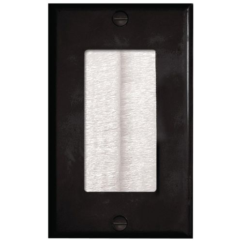 MIDLITE DBPW-B Dcor Brush Plate (Black dcor plate with white brush)
