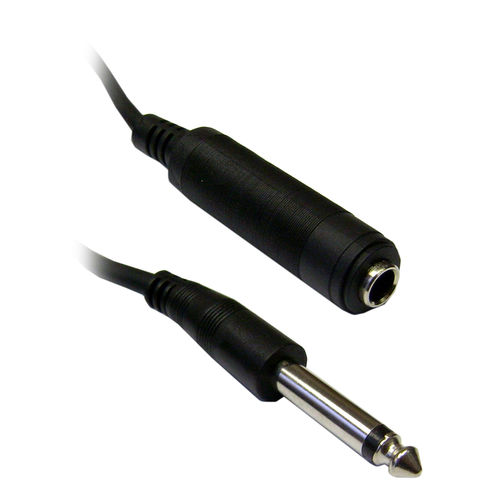 1/4 inch Mono Extension Cable, 1/4 Male to 1/4 Female