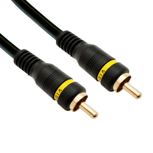 Cable Wholesale Composite Video Cable RCA Male / RCA Male High Quality 12 ft