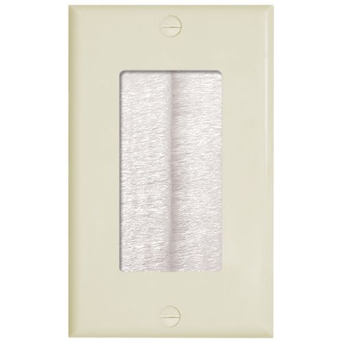 MIDLITE DBPW-LA Dcor Brush Plate (Light almond dcor plate with white brush)