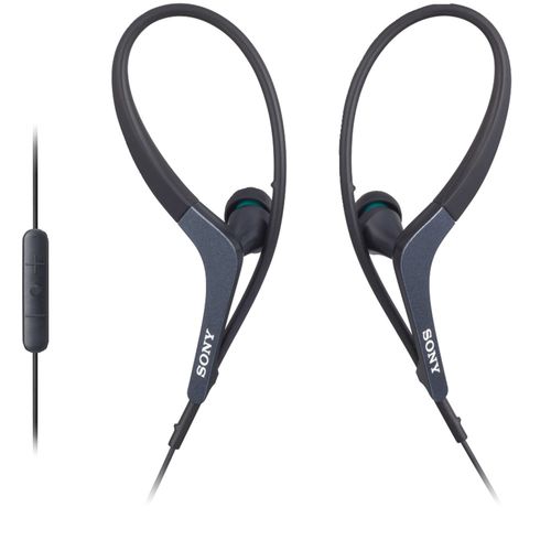 SONY MDRAS400IPB Sports Headset for Apple(R) (Black)
