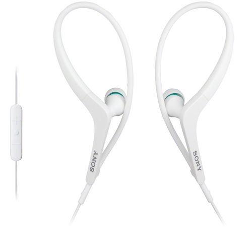 SONY MDRAS400IPW Sports Headset for Apple(R) (White)