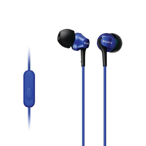 SONY MDREX100APL In-Ear Earbuds with Microphone for Android(TM) Phones (Blue)