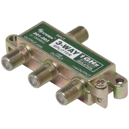 STEREN 201-203 1 GHZ 90 dB Splitter (3 Way)