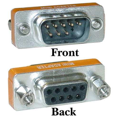 Cable Wholesale Mini Null Modem DB9 Male / DB9 Female, Adaptor
