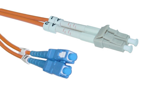 Cable Wholesale LC / SC, Multimode, Duplex Fiber Optic Cable, 62.5/125
