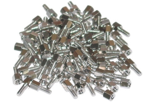 Cable Wholesale Hex Nut / Screw (Jack Screw), # 4 - 40, 11.40 mm (100 Pcs Per Bag)