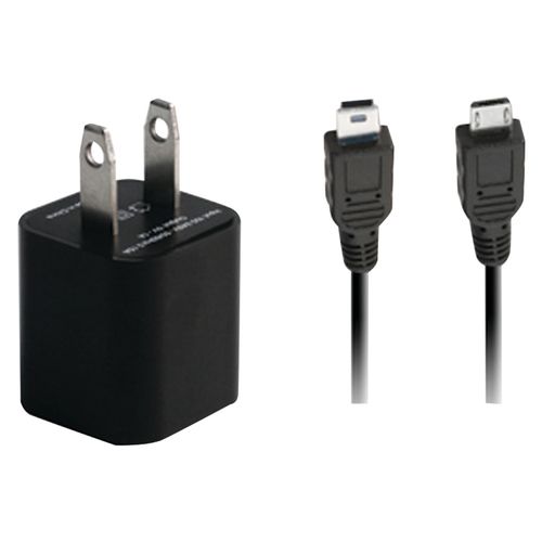 IESSENTIALS IE-ACP-2C USB Travel Charger with Micro & Mini Cables