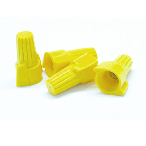 Winged Wire Nut, Yellow, 10 AWG - 18 AWG, 10mm, 100 Pieces