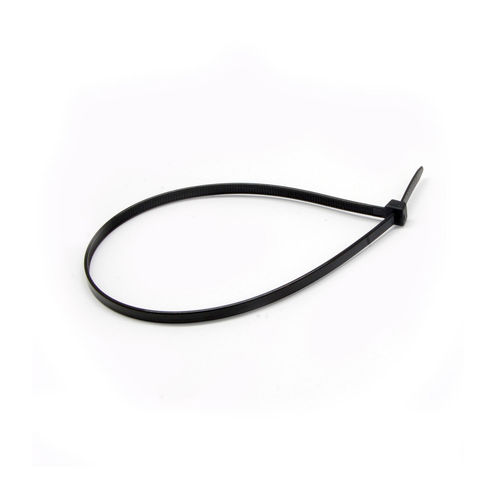 Nylon Cable Tie, Black, 50 pound weight limit, 100 Pieces, 11 5/8 inch