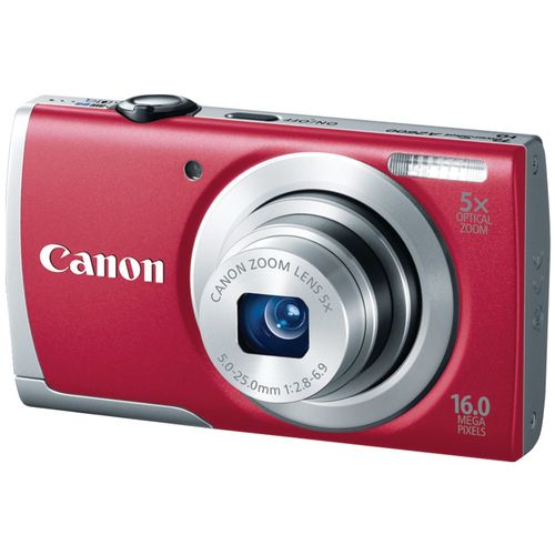 CANON 8159B001 16.0 Megapixel PowerShot(R) A2600 Digital Camera (Red)