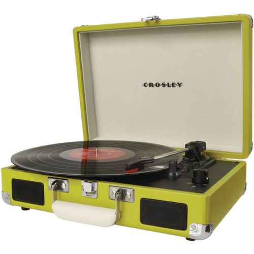 CROSLEY RADIO CR8005A-GR Cruiser Portable Turntable (Green)