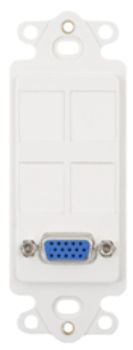 INSERT, DECOREX, 4 PORT, RGB/VGA, WHITE
