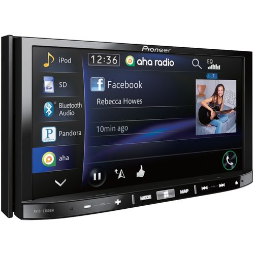 PIONEER AVIC-Z150BH 7"" Double-DIN In-Dash DVD Navigation A/V Receiver with Android(TM) App Radio Mode, Bluetooth(R), HD Radio(R) & Live Traffic