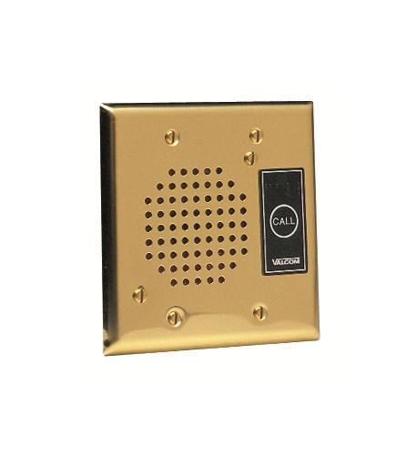 Doorplate Speaker, Flush w/LED (Brass)