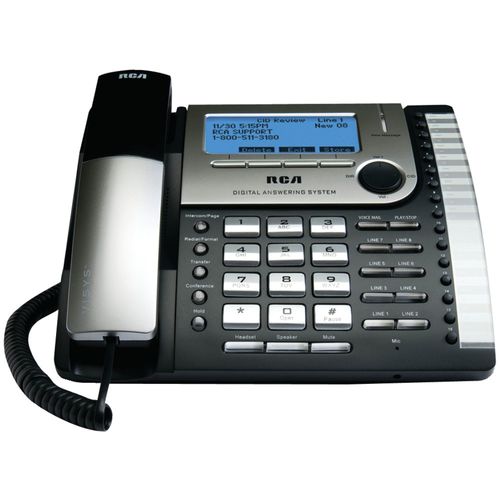 RCA 25825 8-Line Corded Expansion Desk Phone