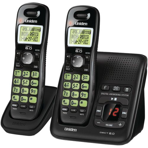 UNIDEN D1483-2BK DECT Cordless Phone with Caller ID