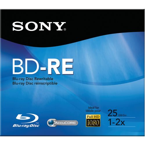 SONY BNE25RH/2 25GB Rewritable 2x Blu-ray Discs(R) with Hangtab