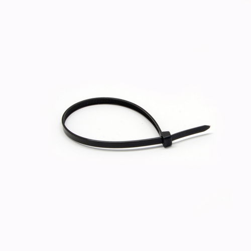 Nylon Cable Tie, Black, 50 pound weight limit, 100 Pieces, 8 inch