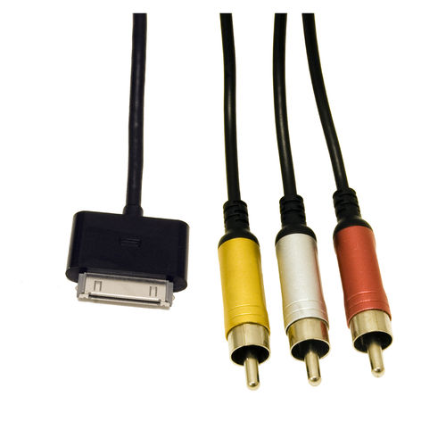 Audio / Video TV Cable for iPod, iPhone and iPad (Apple Licensed), 4 foot