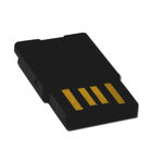 Micro SD USB 2.0 Card Reader, Black, Key Chain / Charm