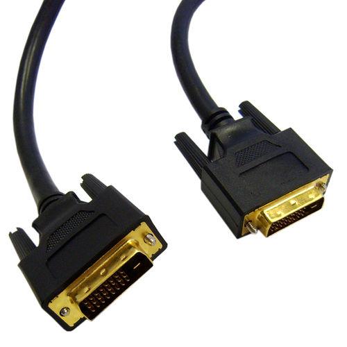 DVI-D Dual Link Cable, Black, DVI-D Male, 3 meter (10 foot)