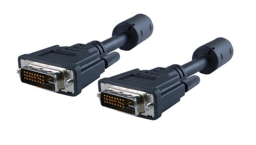 DVI-I Dual Link Cable, Black, DVI-I Male, 5 meter (16.5 foot)