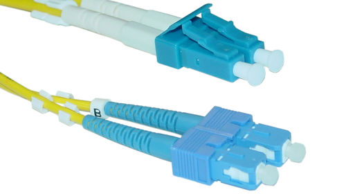 Fiber Optic Cable, LC / SC, Singlemode, Duplex, 9 / 125, 15 meter (49.2 foot)