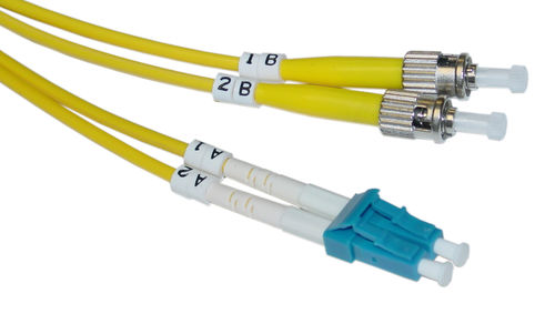 Fiber Optic Cable, LC / ST, Singlemode, Duplex, 9 / 125, 20 meter (65.6 foot)